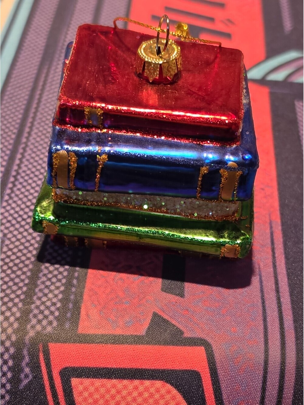 Stack Of Books Ornament